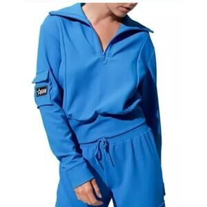 NWT Eleven by Venus Williams Hot Shot Half Zip Size XS Arctic Blue